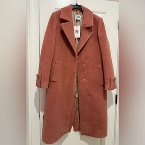 Elegant Women's Pink Coat